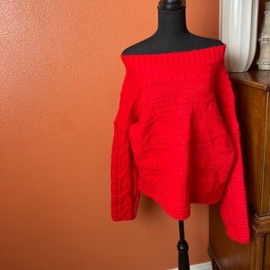 Red Sweater from Famous Elle Boutique. Size L.